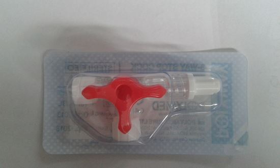 Στροφ. 3way Stop Cock Ll Κόκκινα